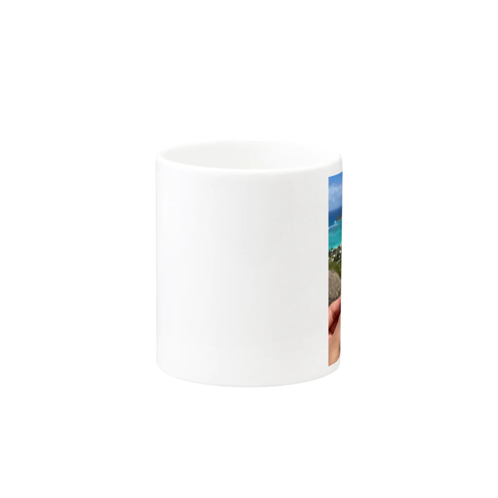 Good Vibes Onlyのハワイ；　ラニカイビーチ Mug :other side of the handle