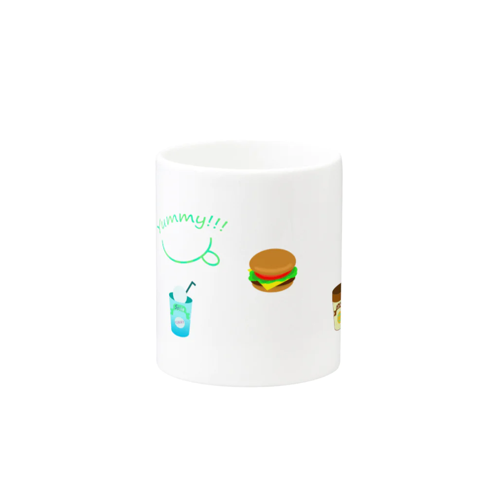 Yokokkoの店のYUMMY!!! Mug :other side of the handle