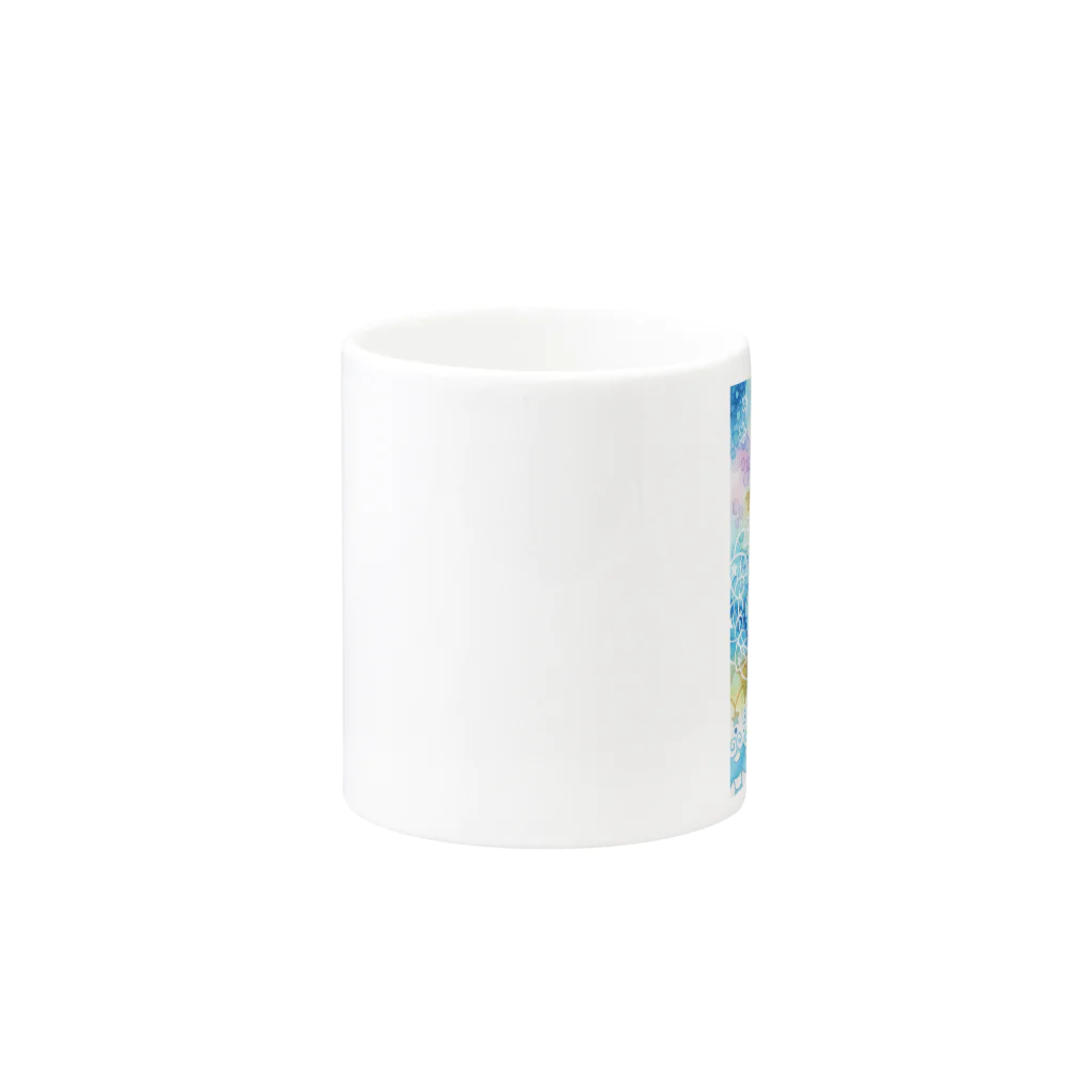 みずおとの青い花 Mug :other side of the handle