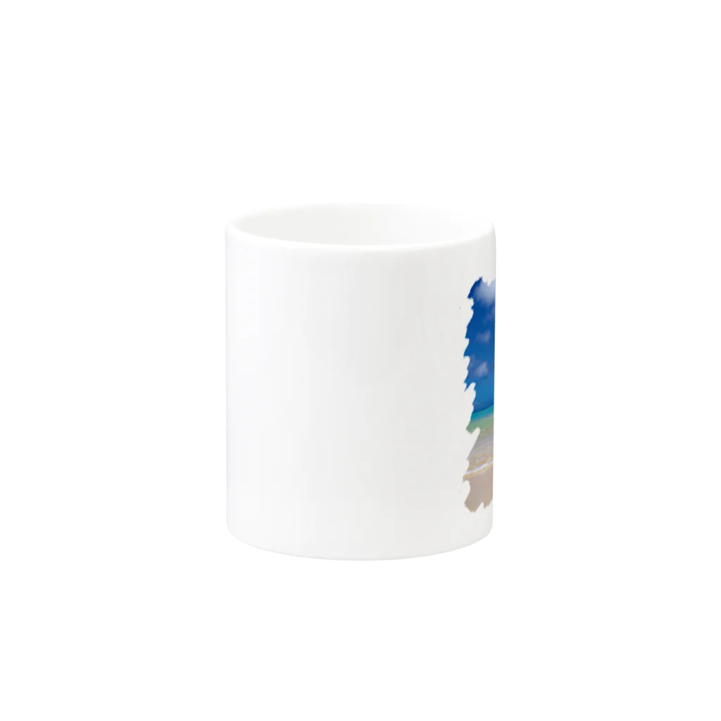 南ぬ楽園「ぱいぬらくえん」のニシ浜から望む Mug :other side of the handle