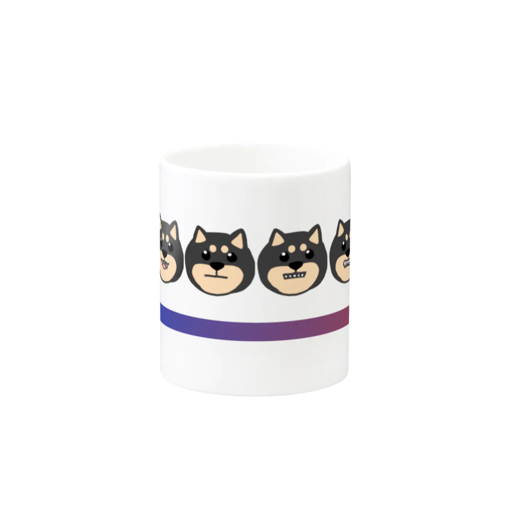 ざらめのどんどんキレてく犬 左から Mug :other side of the handle