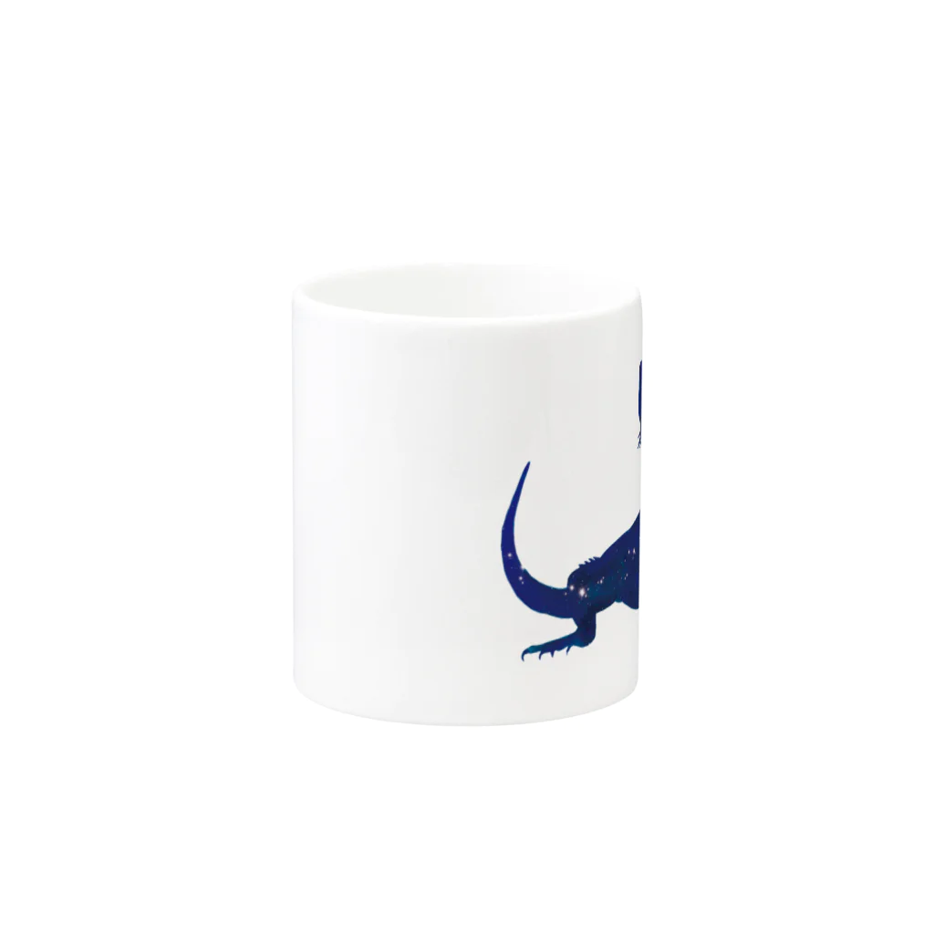 Moonhill.のフトアゴマグカップー煌BLUEー Mug :other side of the handle