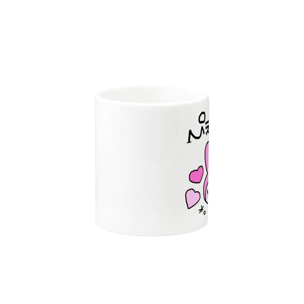 きゆぴぃちゃんのやつのぴえんめろちゃん Mug :other side of the handle