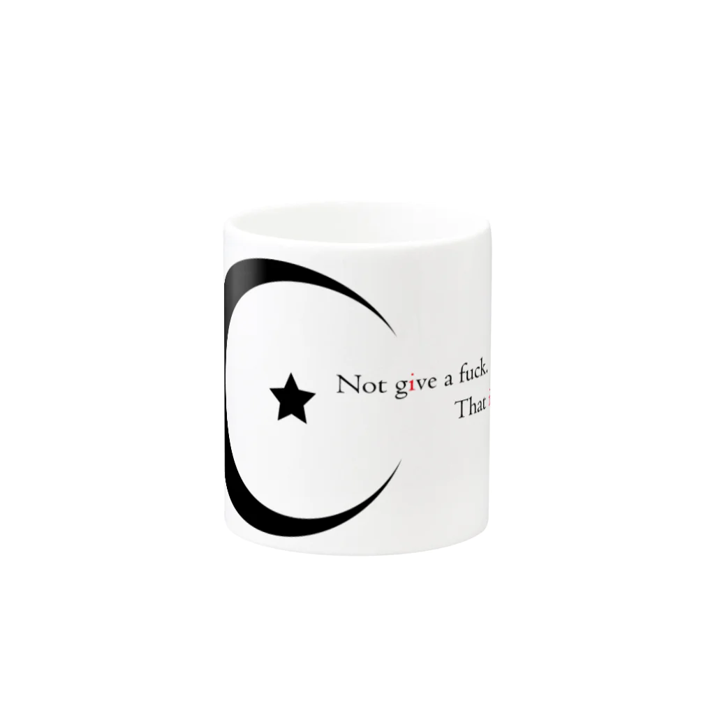 MKO DESIGNのStar text. Mug :other side of the handle