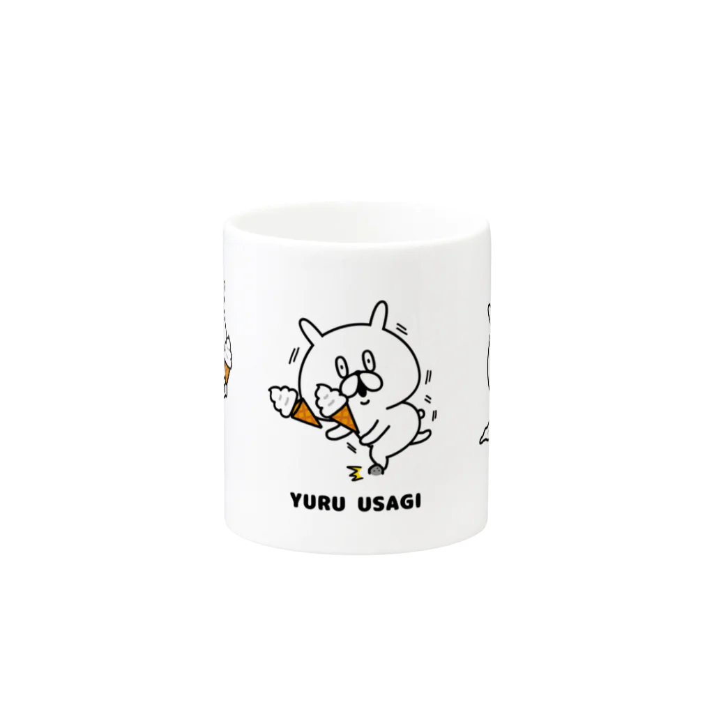 chococo_yuruusagiのゆるうさぎ 3コマアイス物語 Mug :other side of the handle