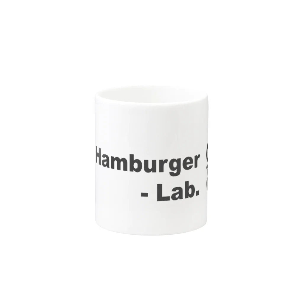 メガネ@バーガーけんきゅういんのHambuger Lab. 2 Mug :other side of the handle