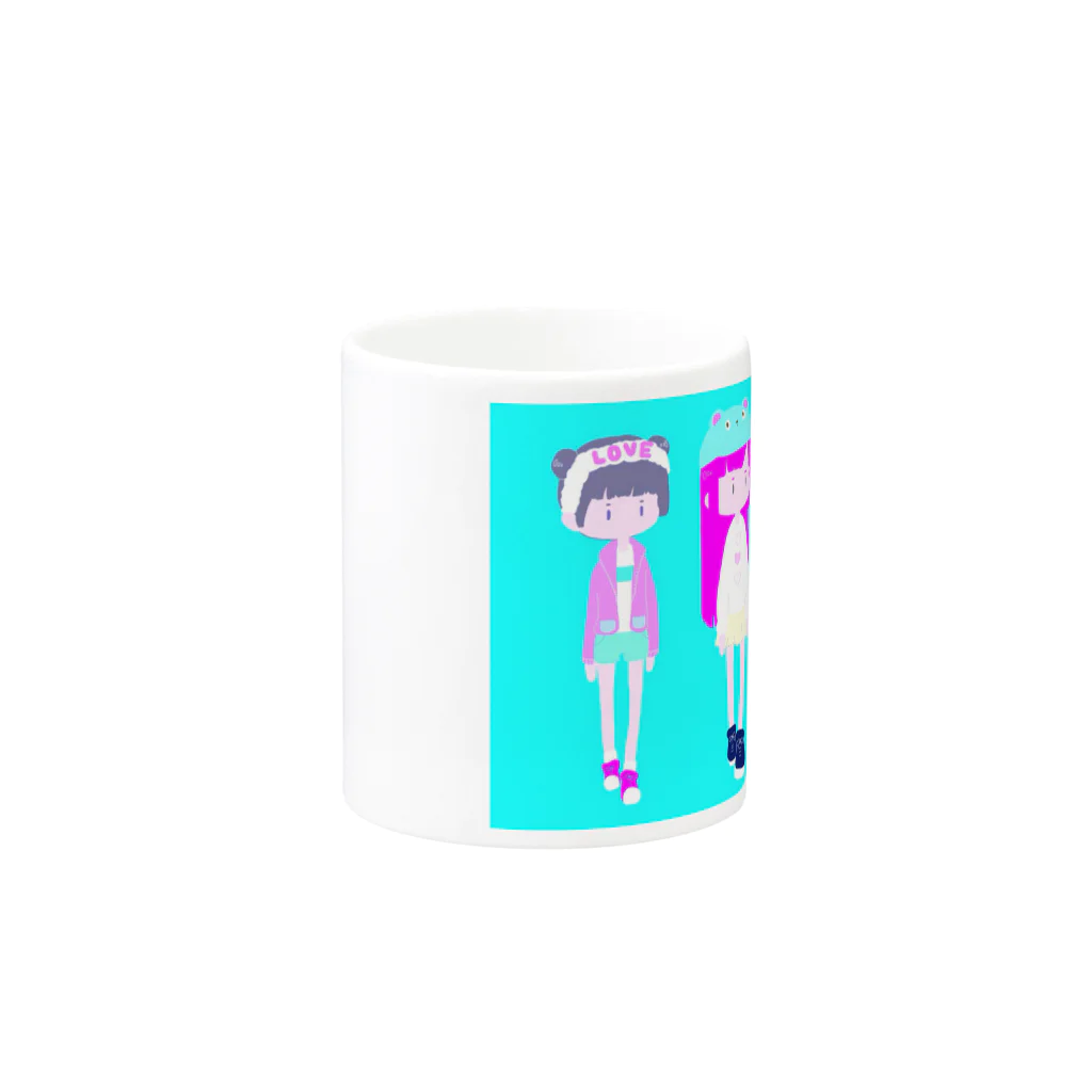 からふるぽっぷのからふるとりお Mug :other side of the handle