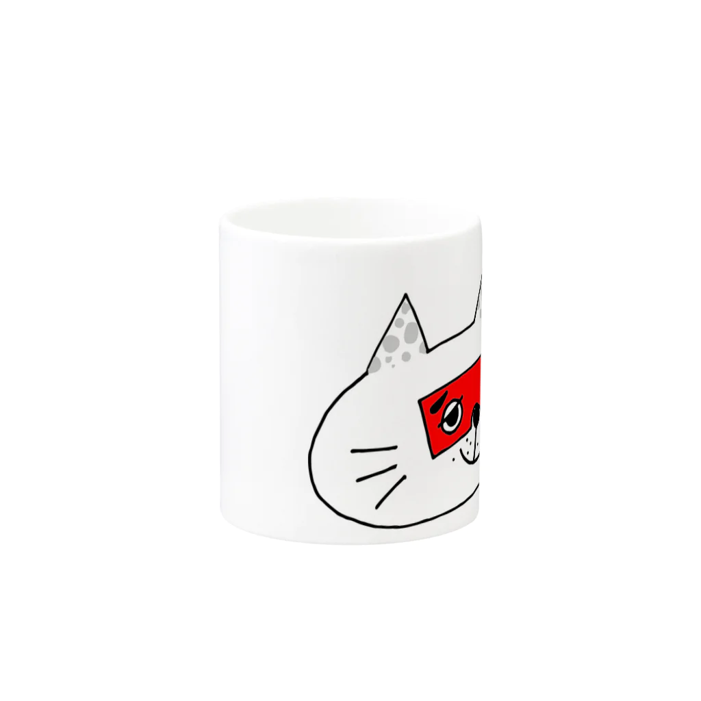 CUROGNACのにわかトロンにゃんこ Mug :other side of the handle