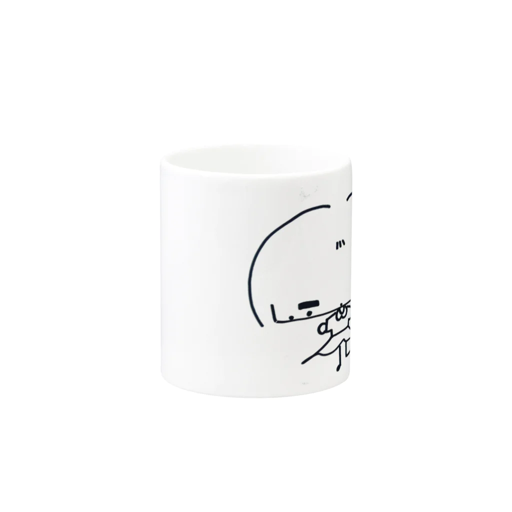 ネコッチ＿k(*´ω｀*)のフンちゃん Mug :other side of the handle