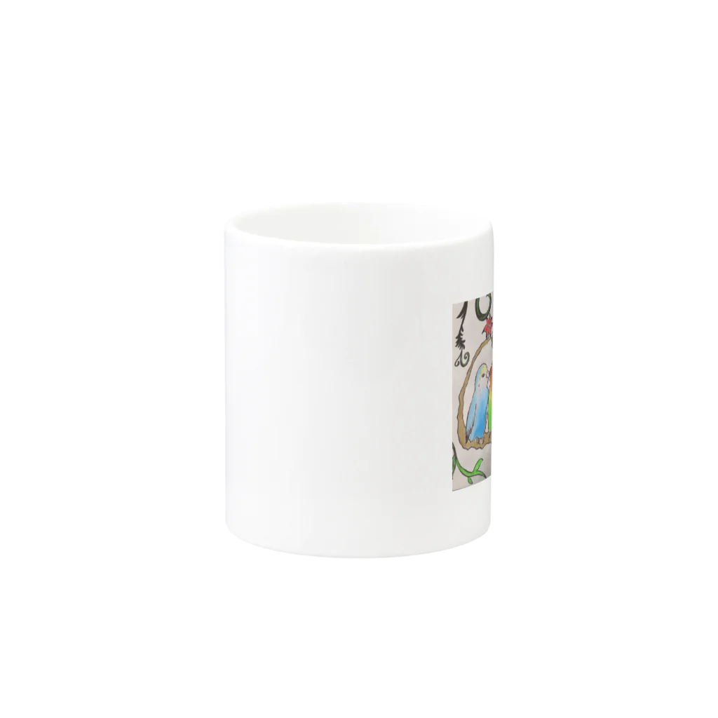 BONSOUVENIRSのマグカップ Mug :other side of the handle