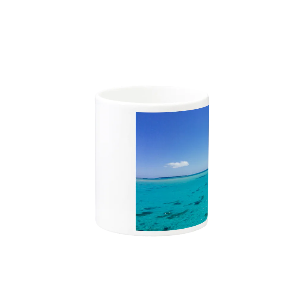 kuramochiの海Tシャツ Mug :other side of the handle