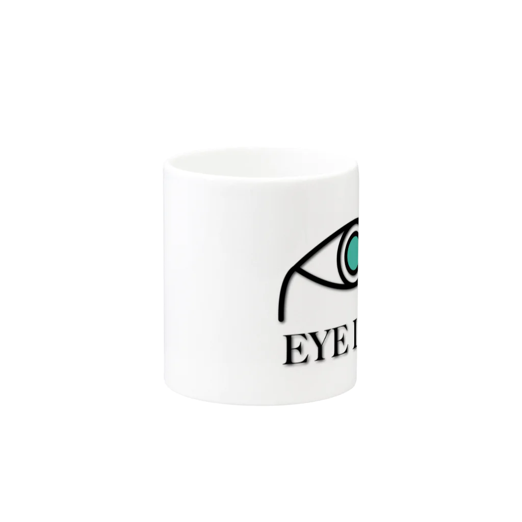 きんちゃんSHOPのEYE LOVE Mug :other side of the handle