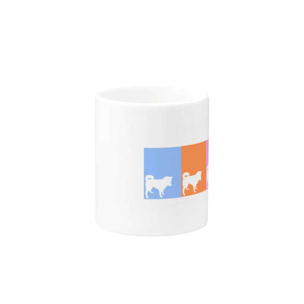 まつのしばいぬさん  10・11・12ミックス Mug :other side of the handle