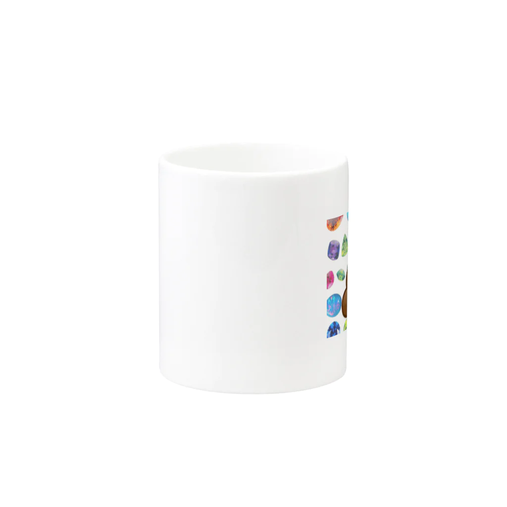 MILK 200%のうんちに宝石 Mug :other side of the handle