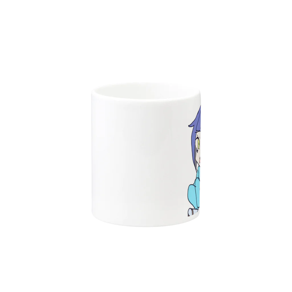 青リンゴのgirl Mug :other side of the handle