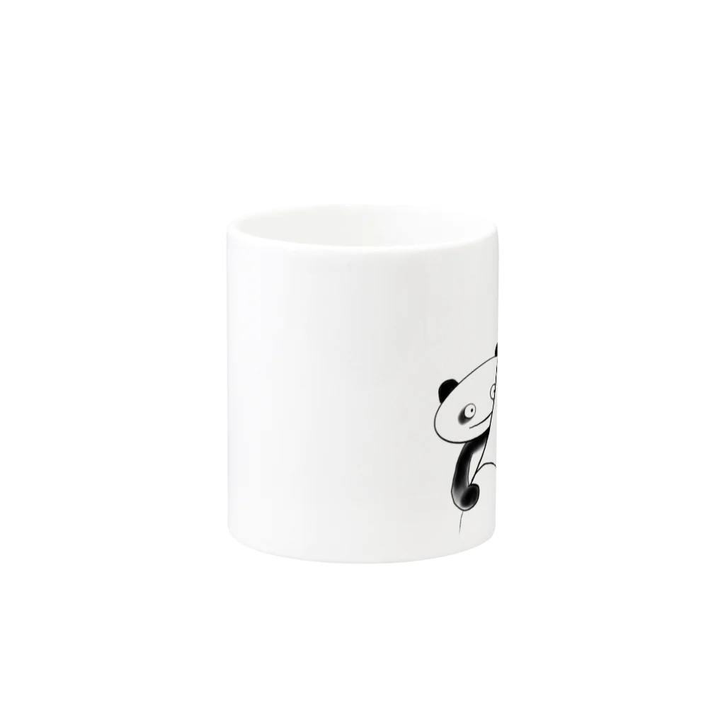 gulala2020の　　ぱんチラッとパンダ Mug :other side of the handle