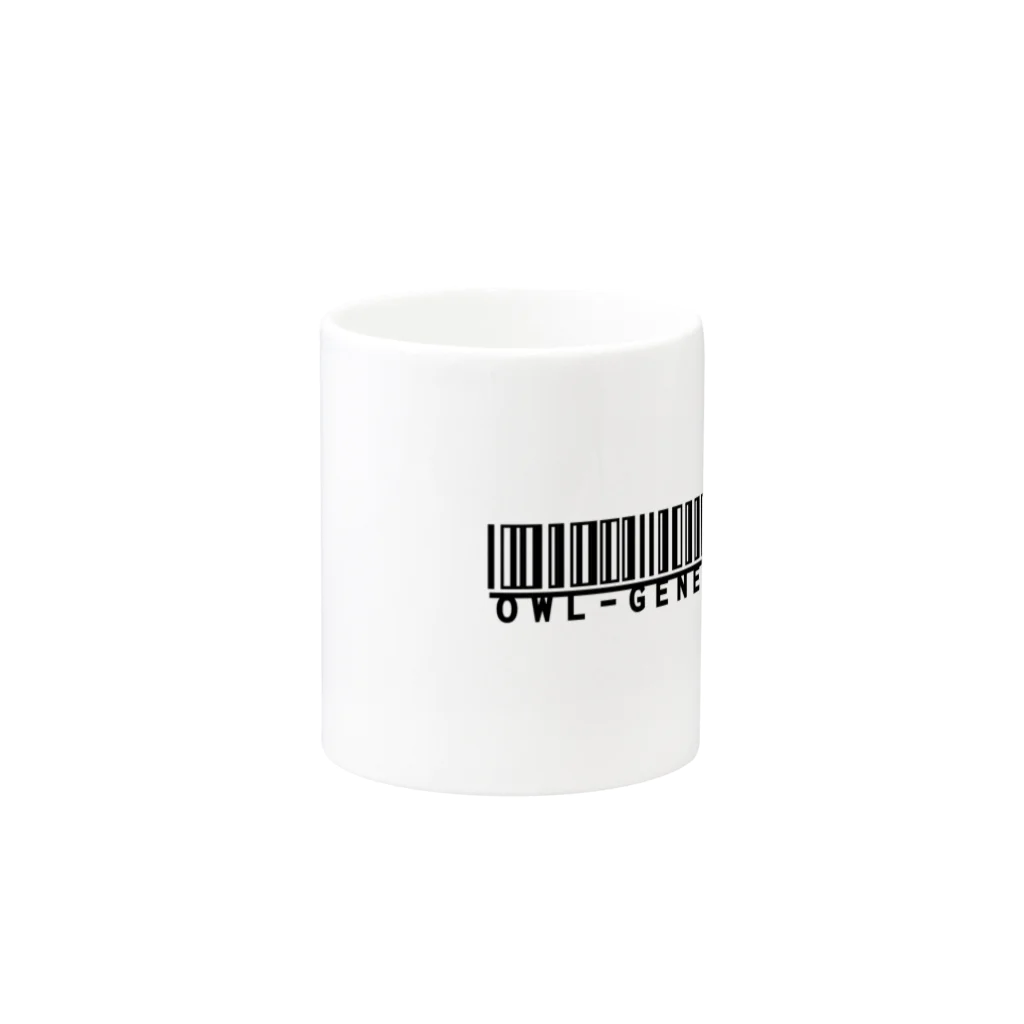 Gen_Designの【バーコードロゴ】マグカップ Mug :other side of the handle