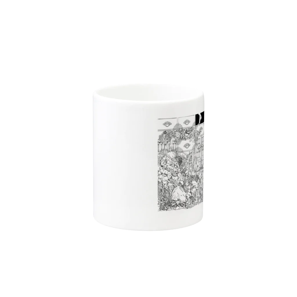 136/IsAMのお店/言霊堂グッズショップの136-yyr-w2 Mug :other side of the handle