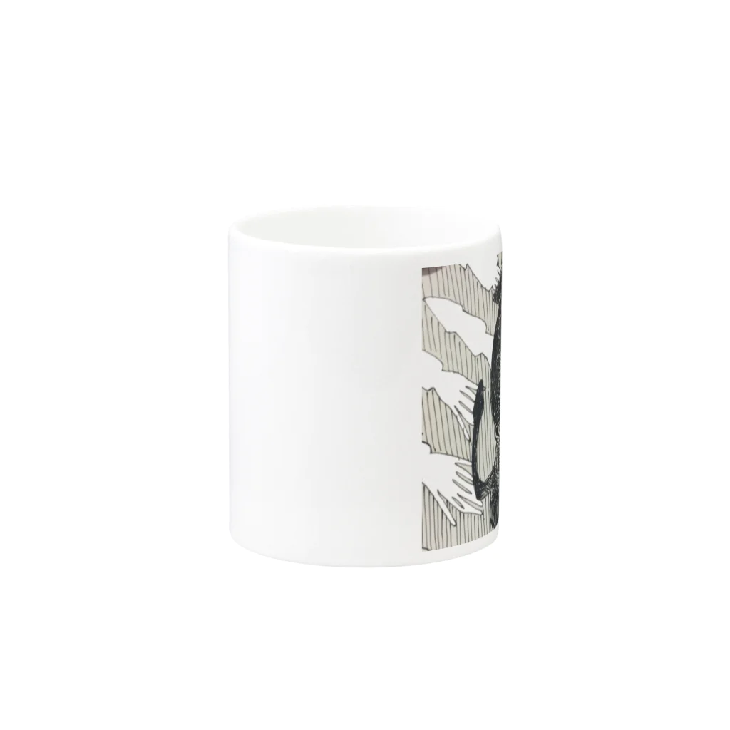 min1121のイカ Mug :other side of the handle