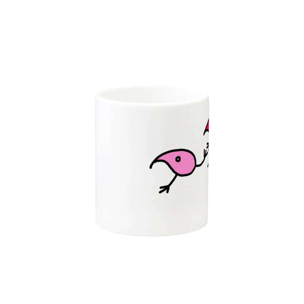 suzuriのeeeeat!のeeeeat!のキーウイ(ピンク) Mug :other side of the handle