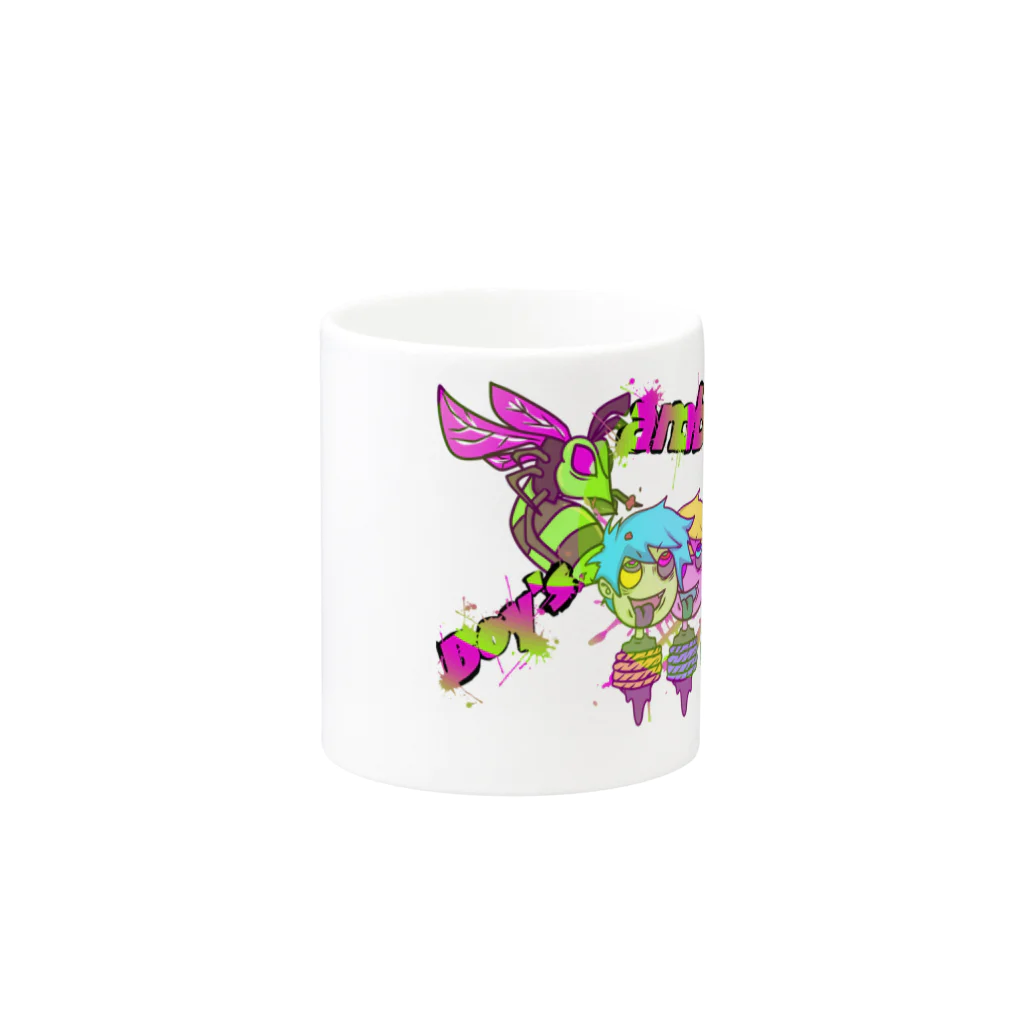 GroPopCandyのBoy's BEE ambitious Mug :other side of the handle