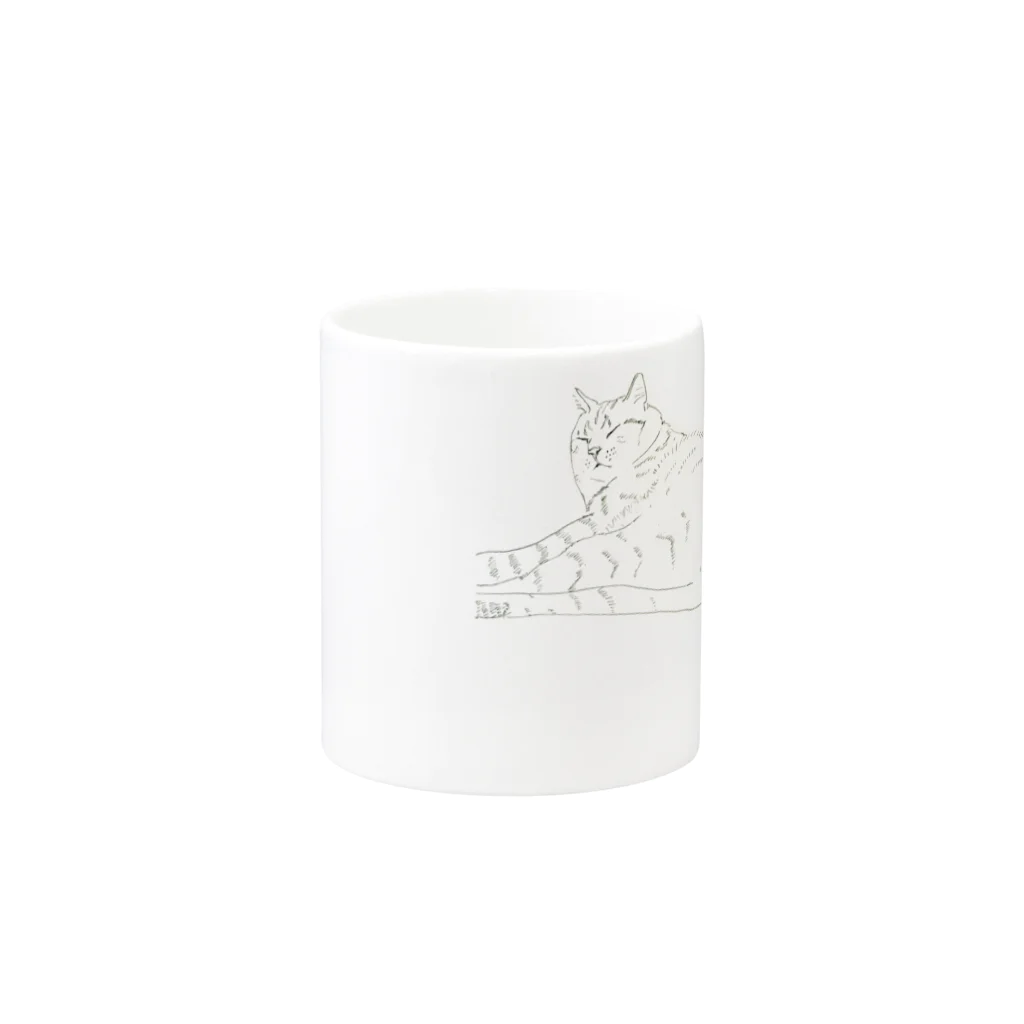 pulTの眠い猫 Mug :other side of the handle