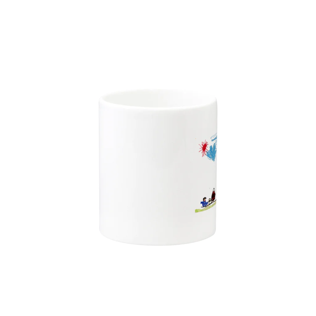 西山基次のピクニック Mug :other side of the handle