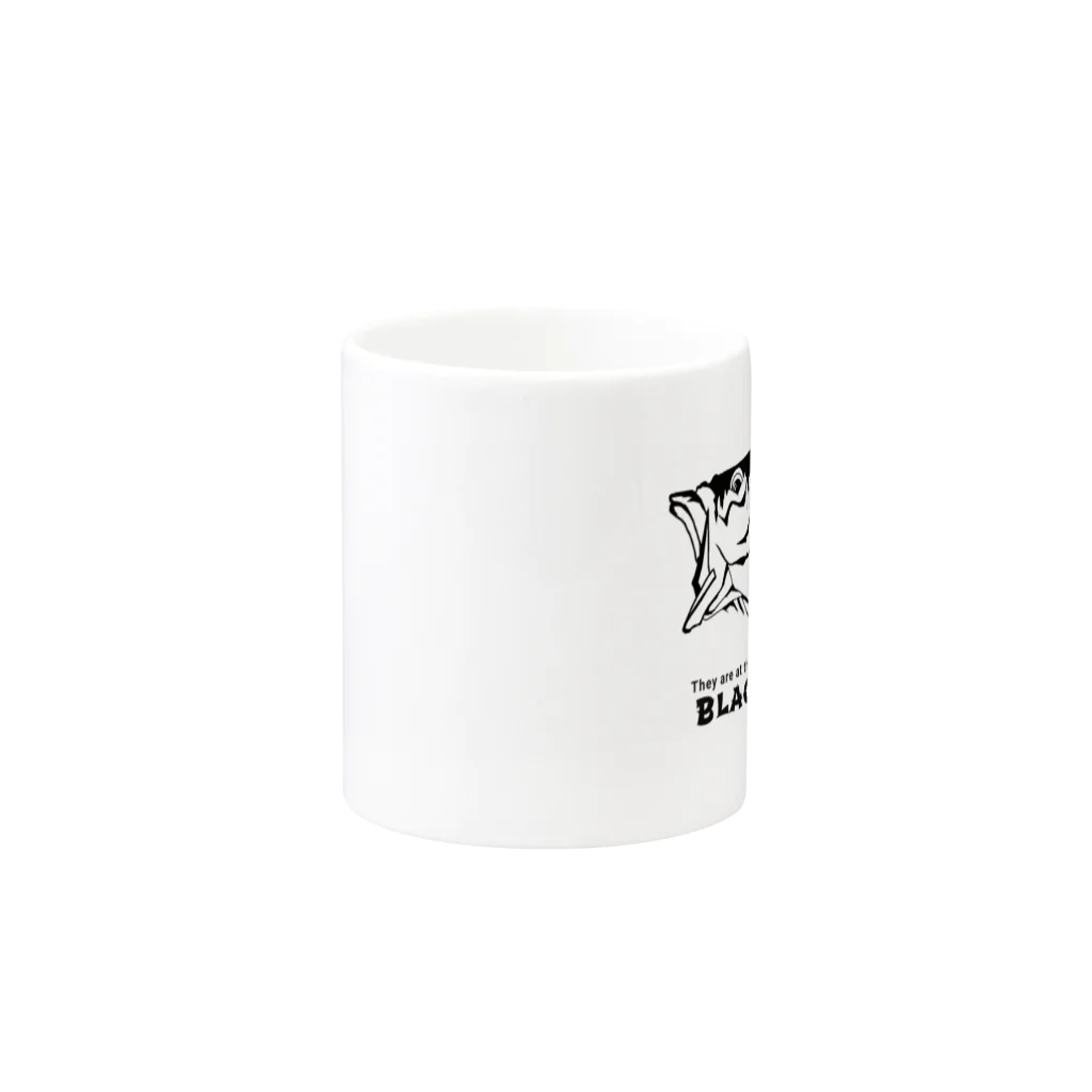 MONKEY　CRAFTのフィッシング 釣りマグカップ②バス Mug :other side of the handle