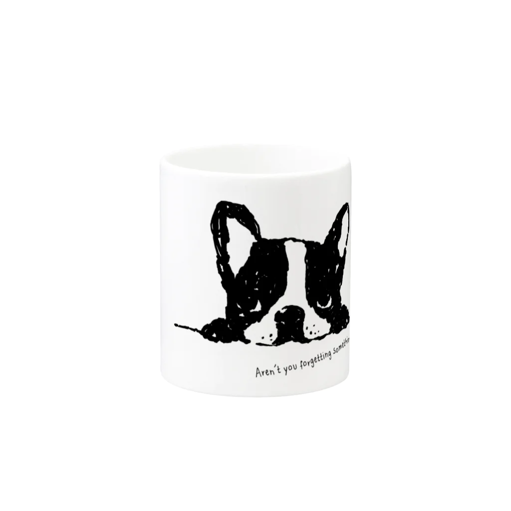 fullum-designのFrench Bulldog01 UP Mug :other side of the handle