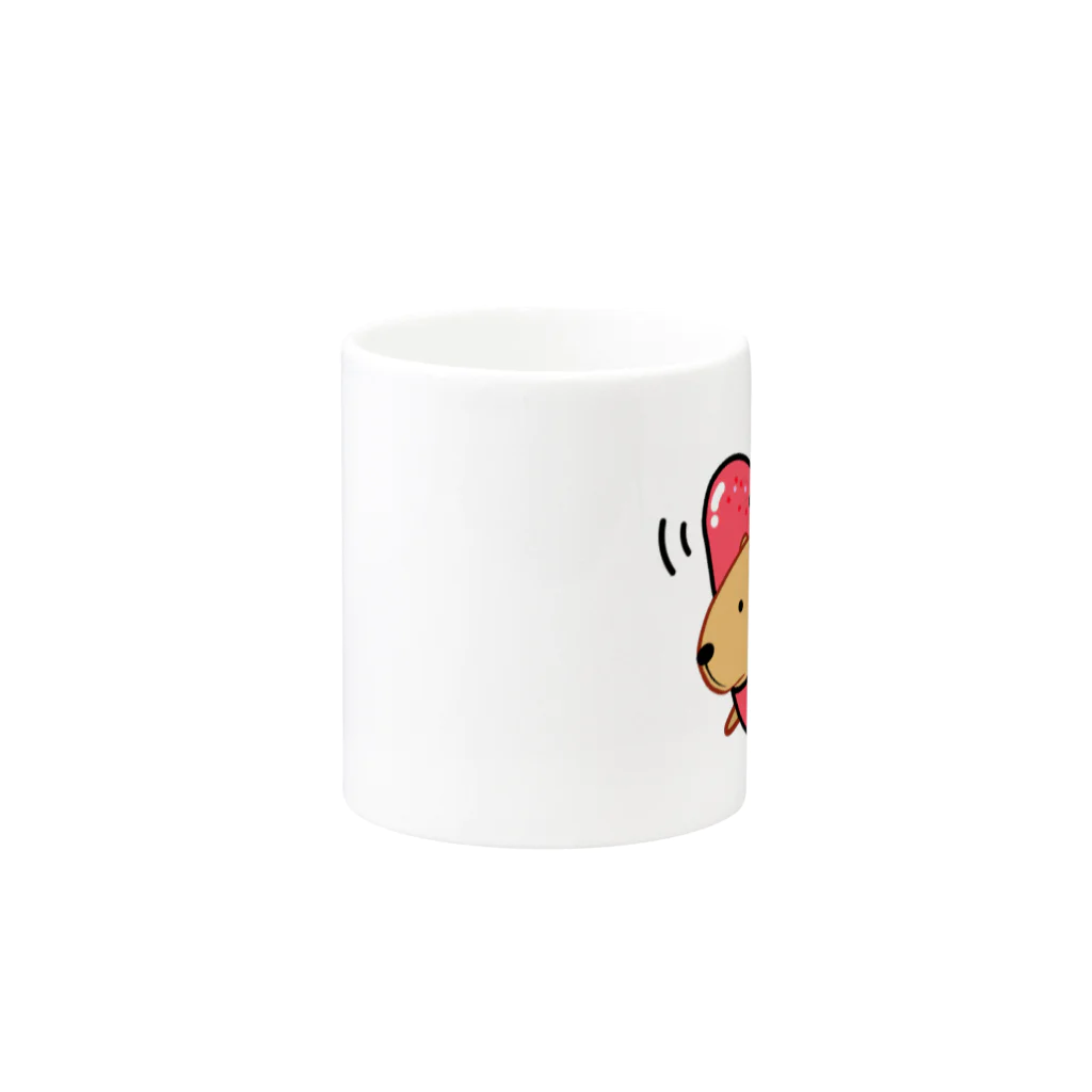 きゃぴばら倶楽部のきゃぴばらめんたいこ Mug :other side of the handle