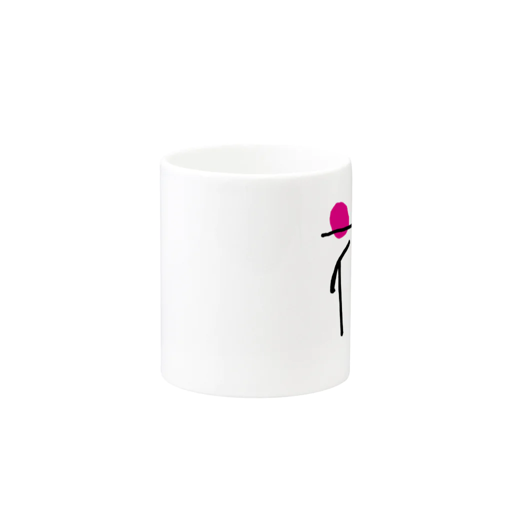 すぅさんのイラストグッズショップの文字デザイン「花」withポエム Mug :other side of the handle