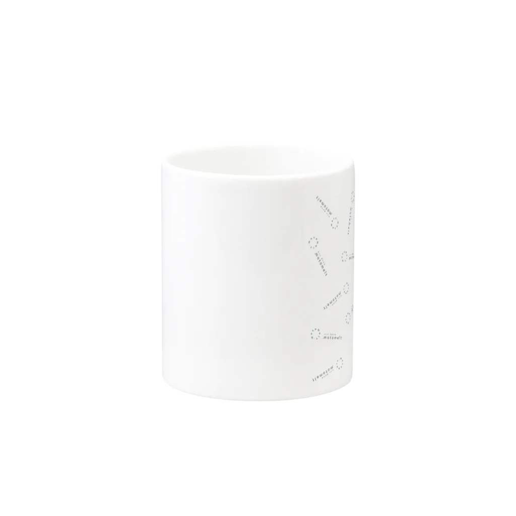 Toshiyuki Maedaのmotomelt logo pattern Mug :other side of the handle