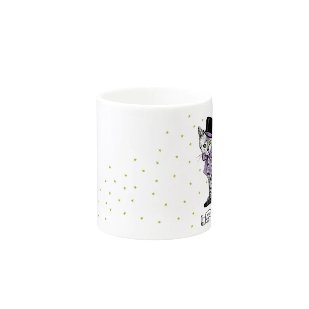 Starrynightの星月夜の猫 Mug :other side of the handle