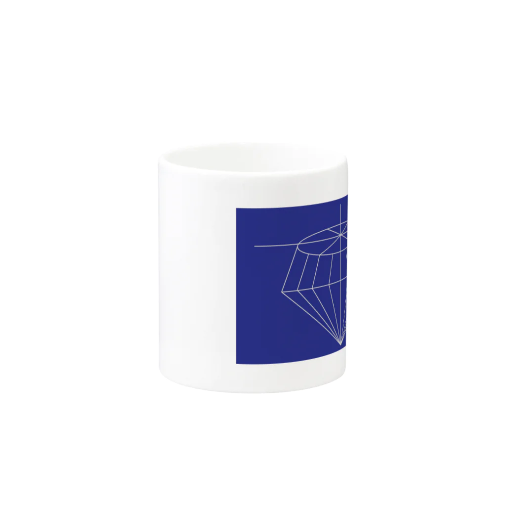 jewelrunaのjewelruna dark blue Mug :other side of the handle