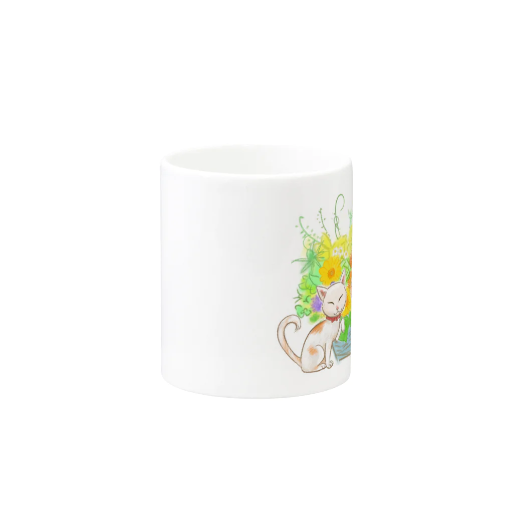 Jodlerin Sakura Kitagawa und die Edelweißmusikantenのちゃんでぃちゃんたち★ Mug :other side of the handle