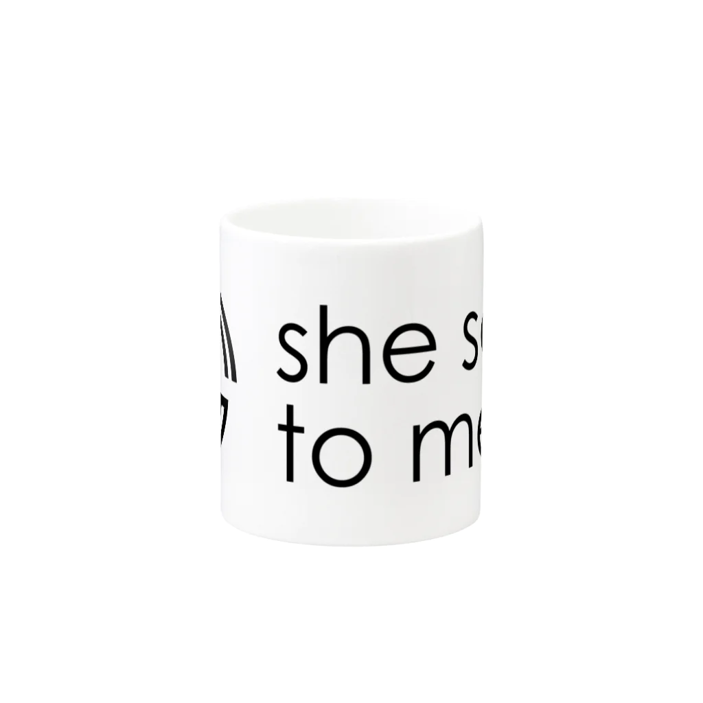 she said to meのUnit Design-MUG マグカップの取っ手の反対面