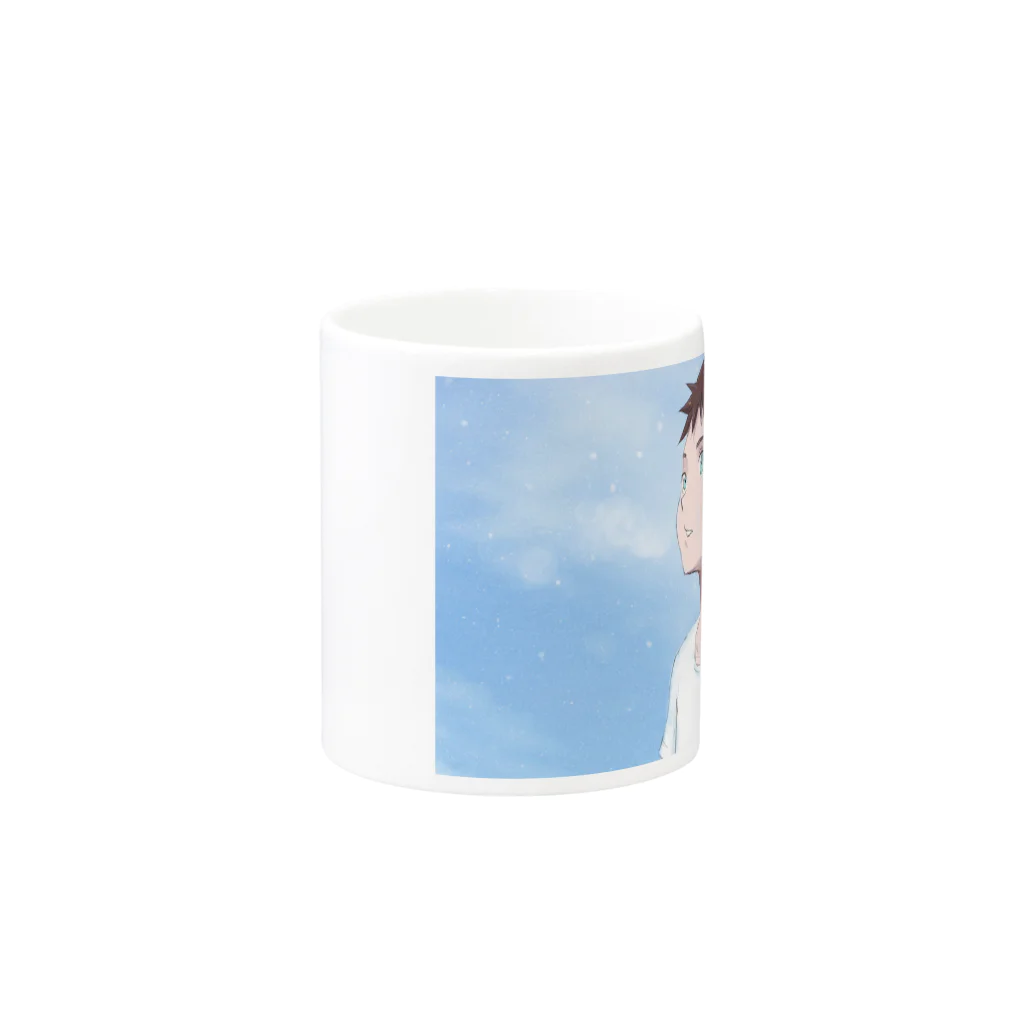 ほろろのSKY Mug :other side of the handle