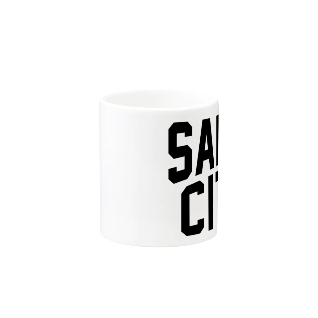 JIMOTOE Wear Local Japanのsakai CITY　堺ファッション　アイテム Mug :other side of the handle