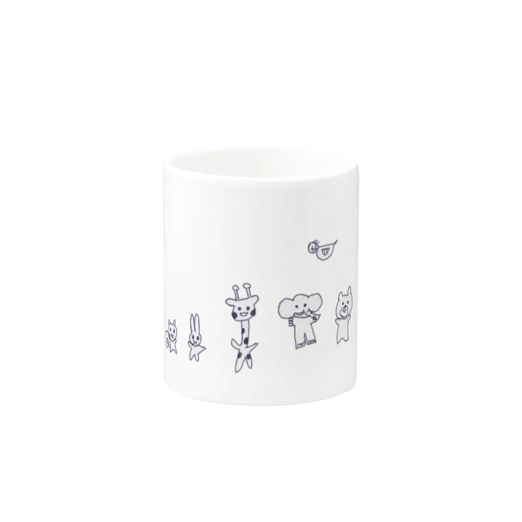 yukincocoの動物　no Mug :other side of the handle