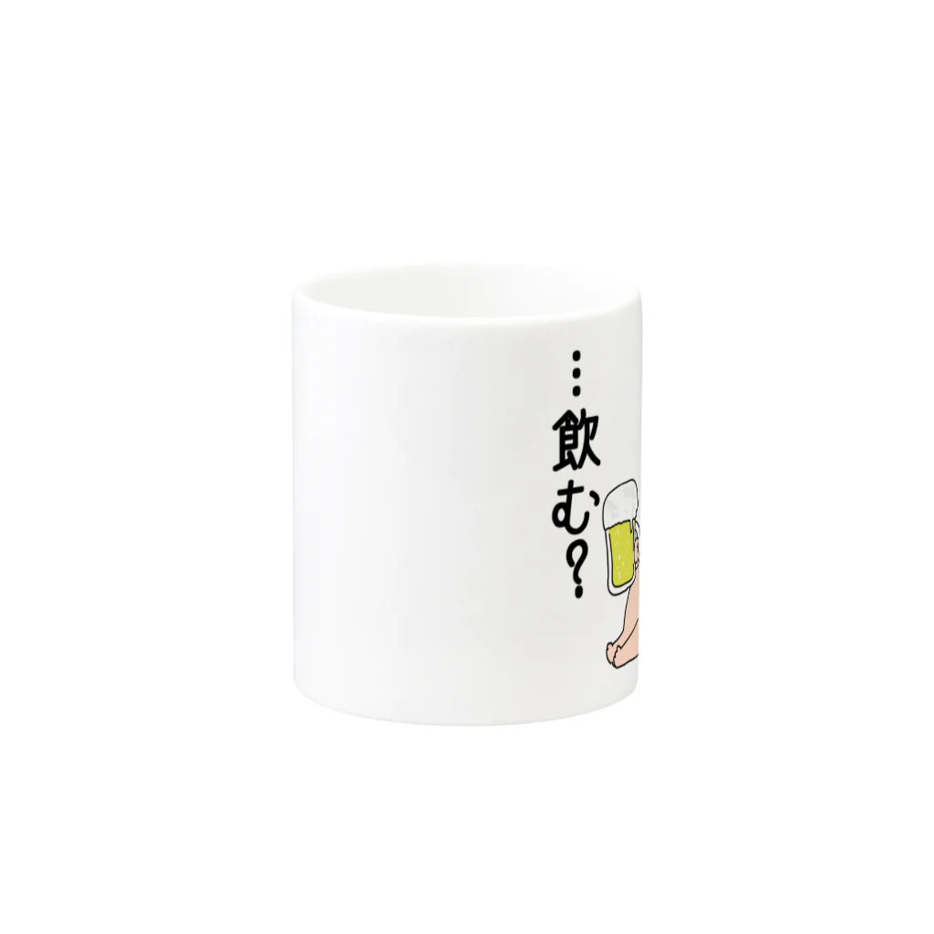 おこめのにゃんこ氏マグカップ Mug :other side of the handle