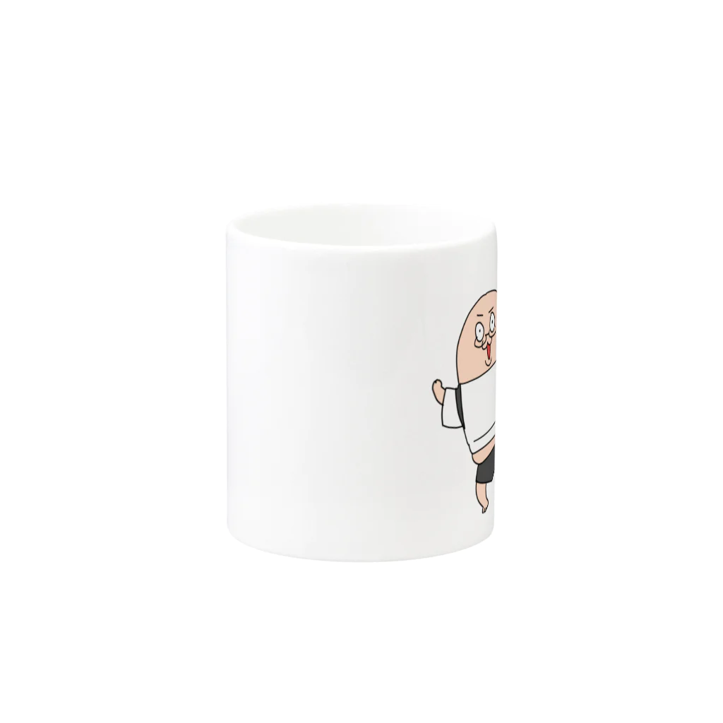 おこめのトモ氏マグカップ Mug :other side of the handle