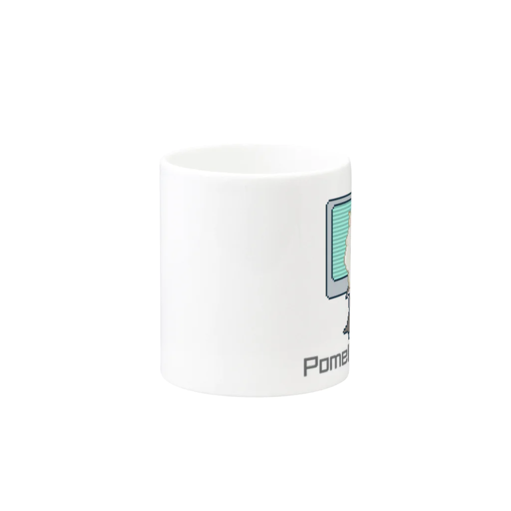 ソケットれんちのPomel's Pavilion  Mug :other side of the handle