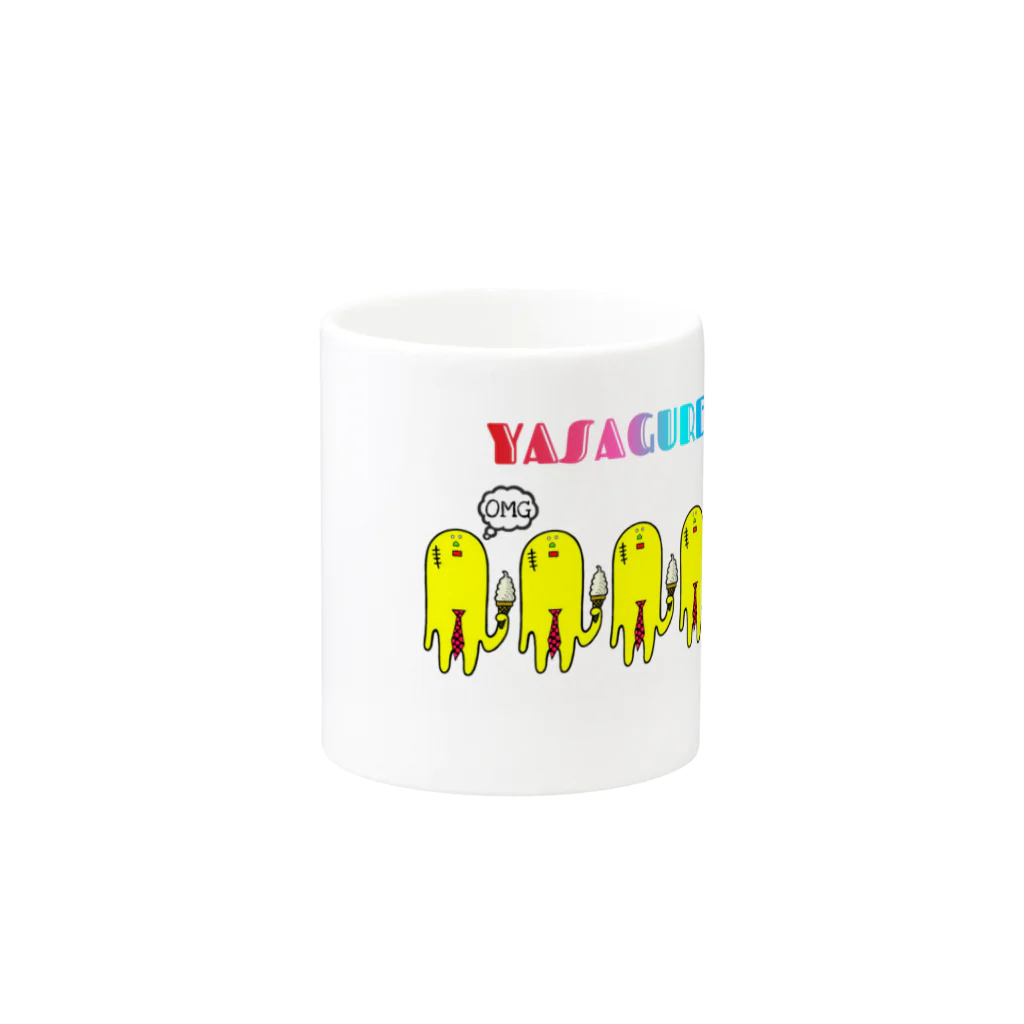 アソマサヤのヤサグレさん Mug :other side of the handle