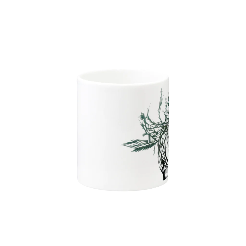 トマトケチャップの夜の森 Mug :other side of the handle