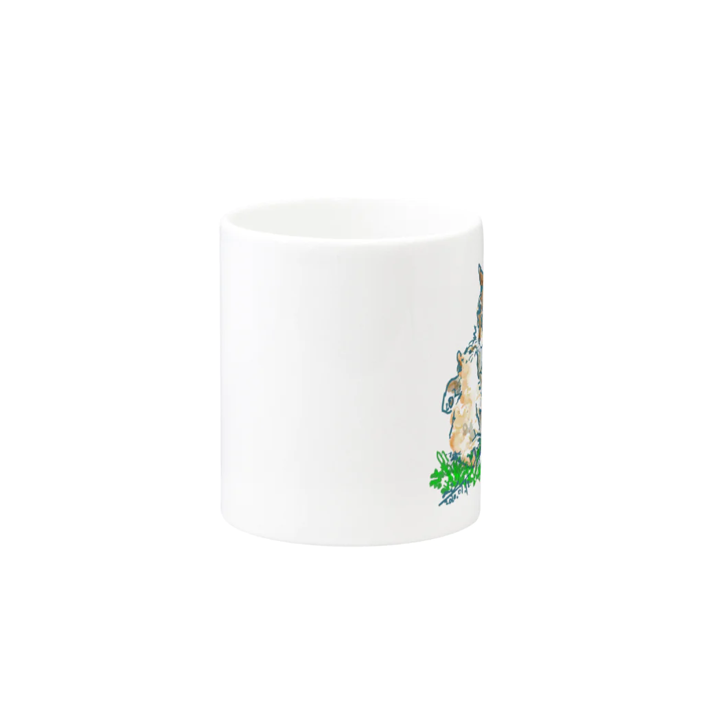 Atelir SOLEILの猫ちゃん 親子 Mug :other side of the handle