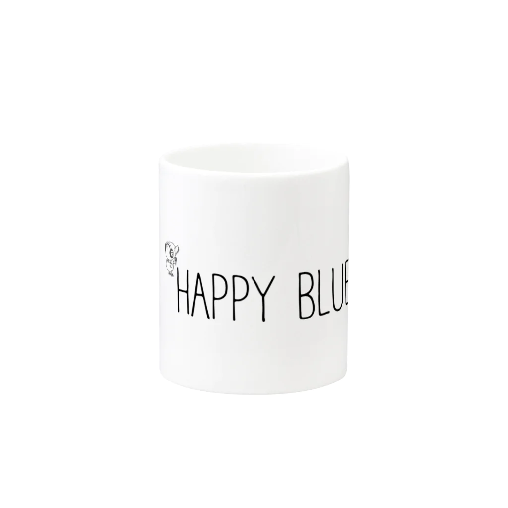 HAPPY BLUE DAKK のsimple is best DAKK Mug :other side of the handle