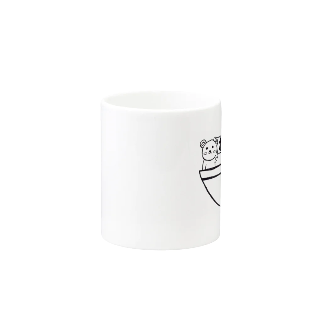 kikiのクマポケットォ Mug :other side of the handle