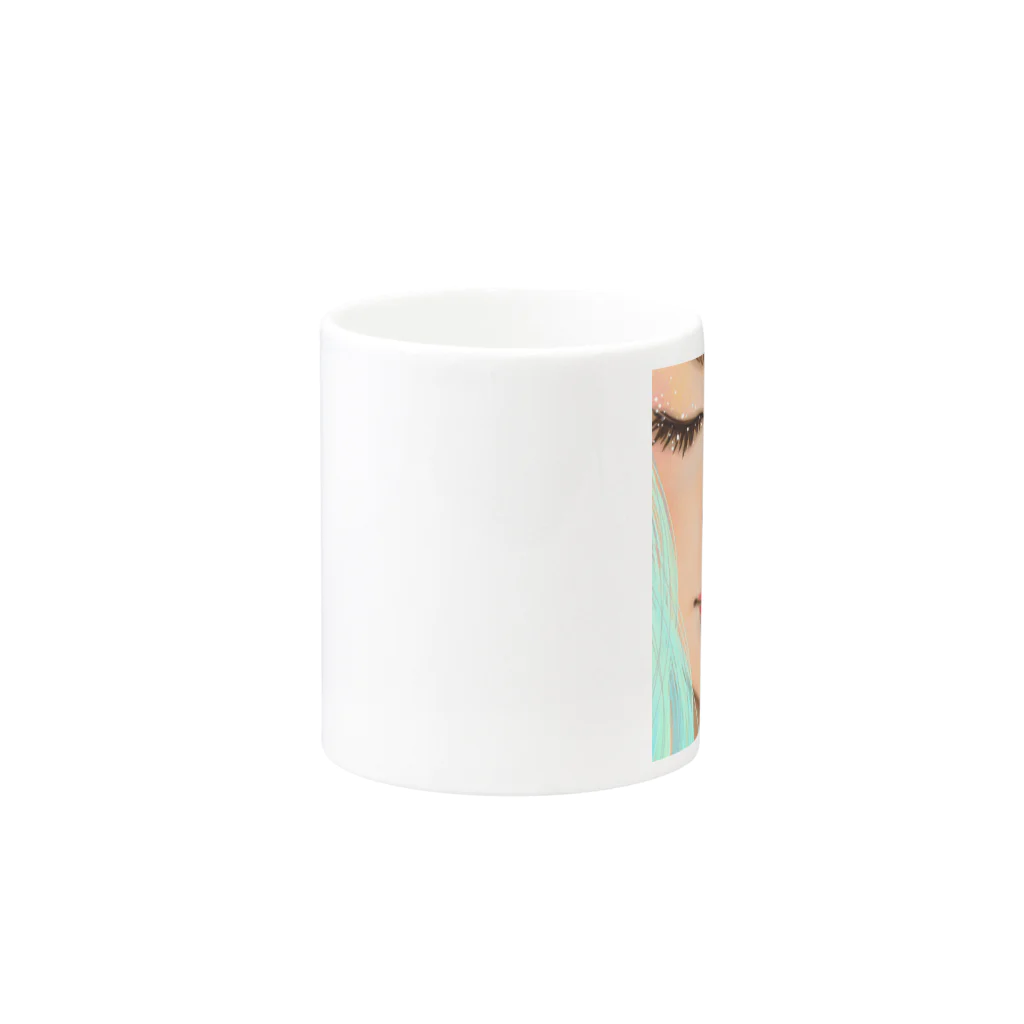 Ｍ✧Ｌｏｖｅｌｏ（エム・ラヴロ）の赤いくちびる💋 Mug :other side of the handle