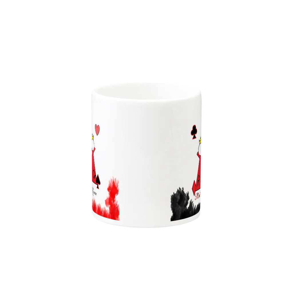 装甲の白RQ黒 Mug :other side of the handle