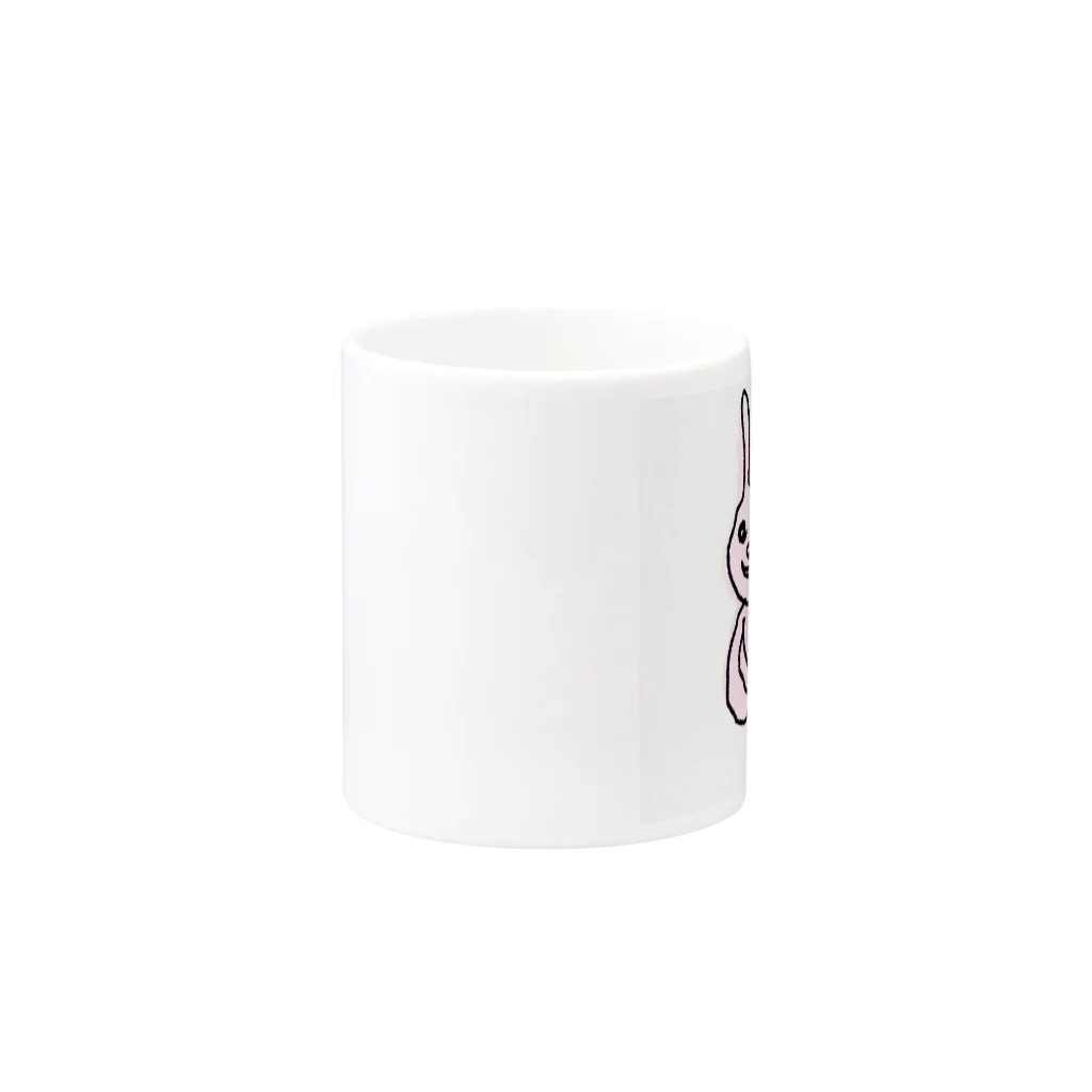 iwanne.storeのほくそ笑むウサギ Mug :other side of the handle